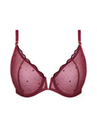 Melania Plunge Bra - Cabernet
