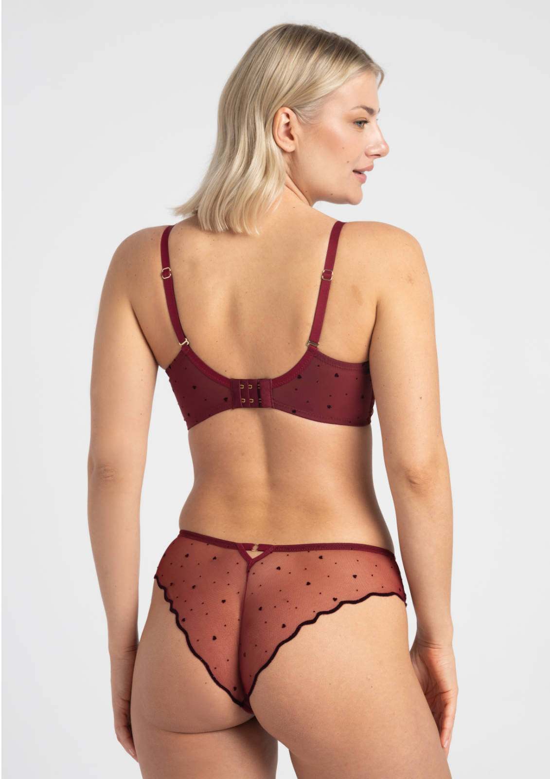 Melania Plunge Bra - Cabernet