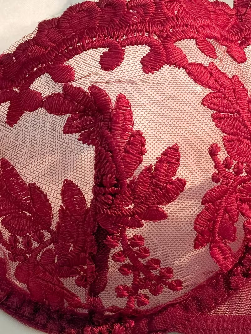 Lace Lingerie Set – Embroidered Bra & Panty
