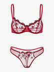 Lace Lingerie Set – Embroidered Bra & Panty