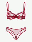 Lace Lingerie Set – Embroidered Bra & Panty