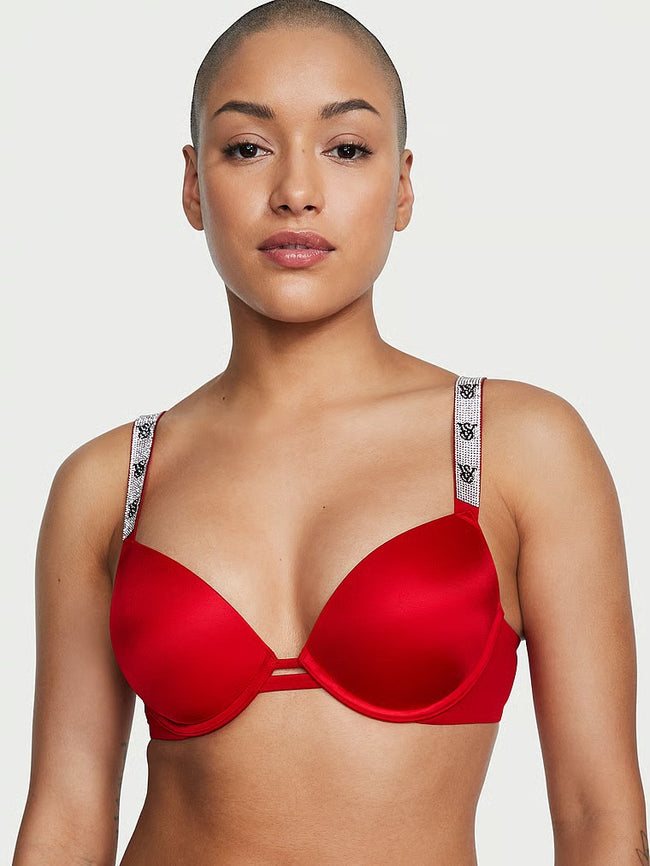 Cherry Pop Embroidery Push-Up Bra