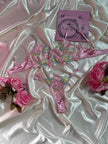 Pink Embroidered Lingerie Set – non Wired Bra & Panty 49353