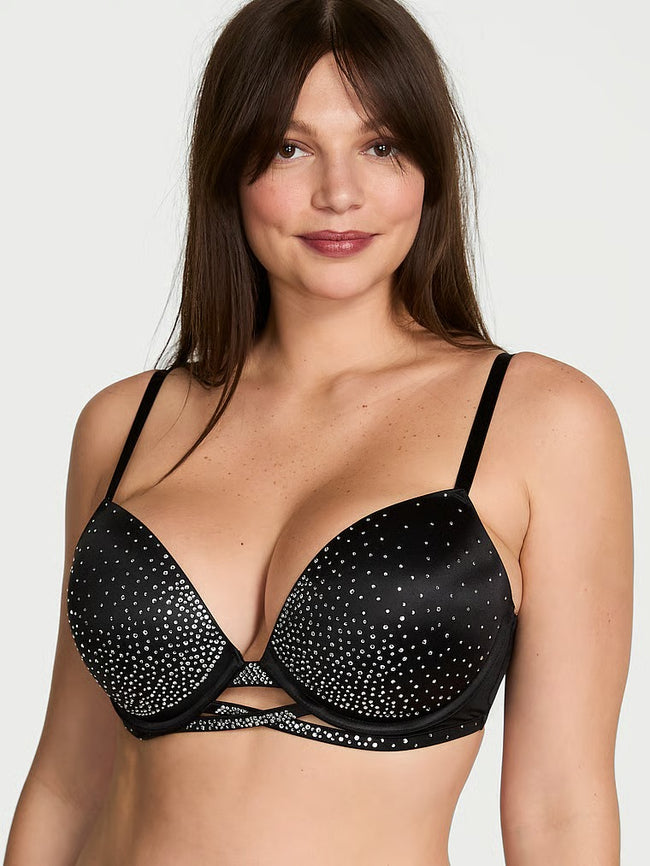 Cherry Pop Embroidery Push-Up Bra