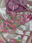 Pink Embroidered Lingerie Set – non Wired Bra & Panty 49353