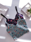 Flourish Beautiful Bloom Light Padded Adjustable Strap Cami Top 8632