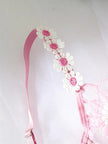 Elegant White Lace Lingerie Set – Soft Mesh Floral Embroidered Bra & Panty